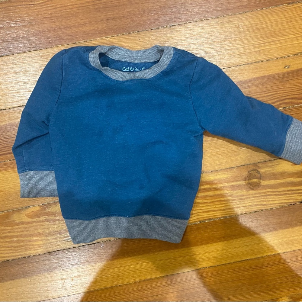 Cat and Jack blue sweater 9-12m